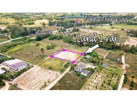 Land for sale 1 rai in Hua hin soi 112 (Thung yao) in Thailand
