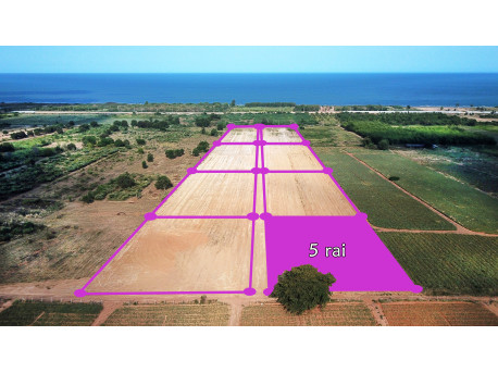 Parcelle 5 rai vue panoramique à vendre à 500 M de la mer à Tung Mamao