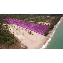 Terrain de 32000 m² bord de mer à Thap sakae en Thaïlande