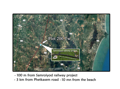 Plot of land 200 T.w. for sale in Pranburi