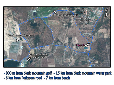Land for sale in Hua hin black mountain